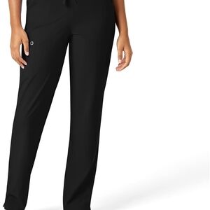 WonderWink Women's Black Straight Leg Pants